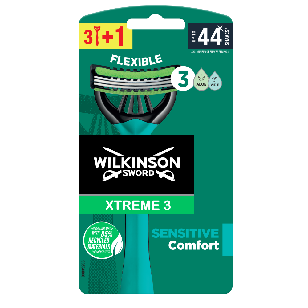 Wilkinson Xtreme3 Sensitive Comfort pánský jednorázový holicí strojek 3+1 ks