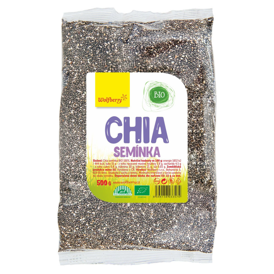 WOLFBERRY Chia semínka 500 g BIO