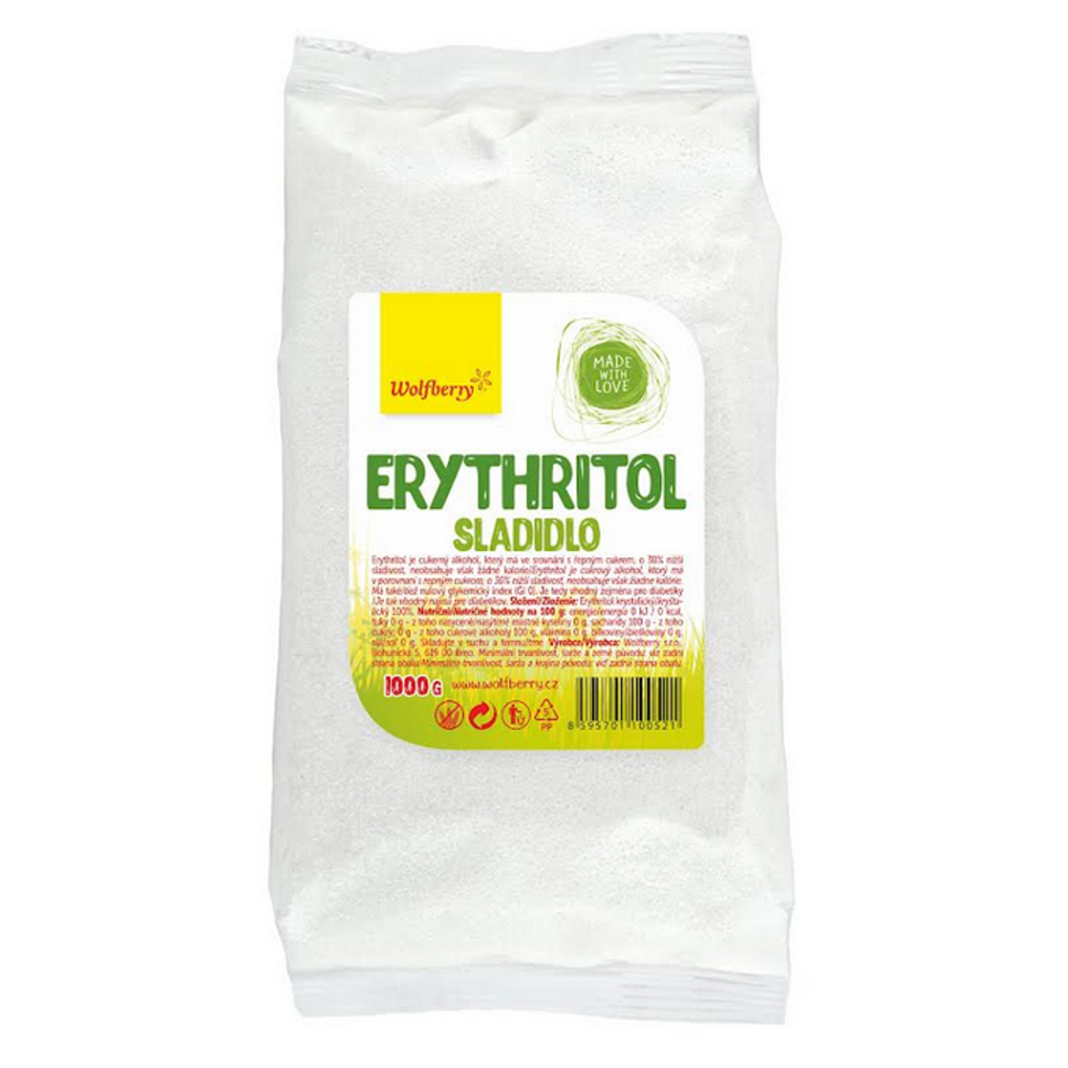 WOLFBERRY Erythritol v sáčku 1000 g