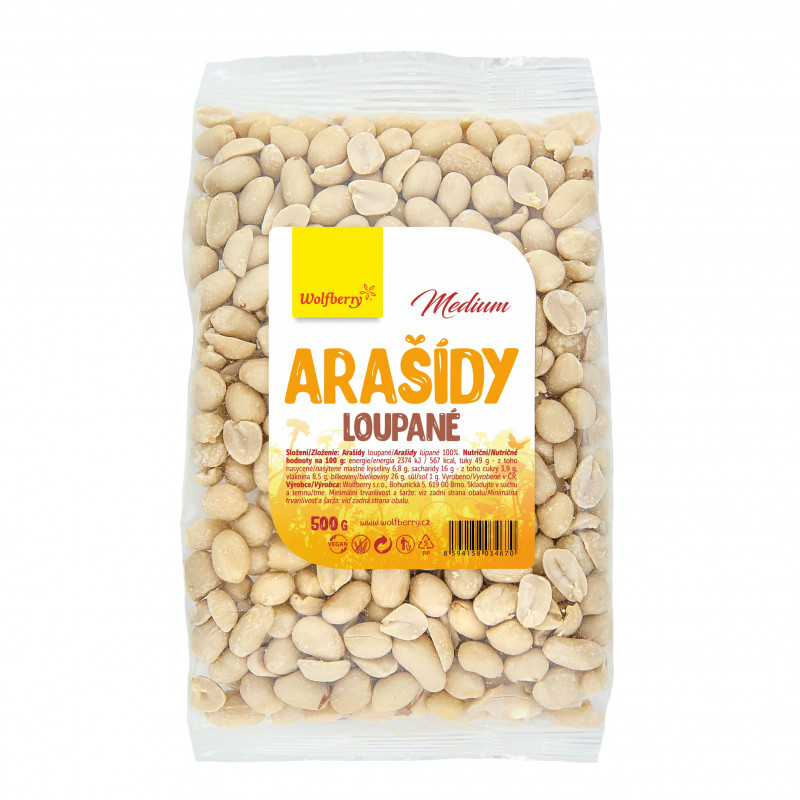 WOLFBERRY Medium Arašídy loupané 500 g