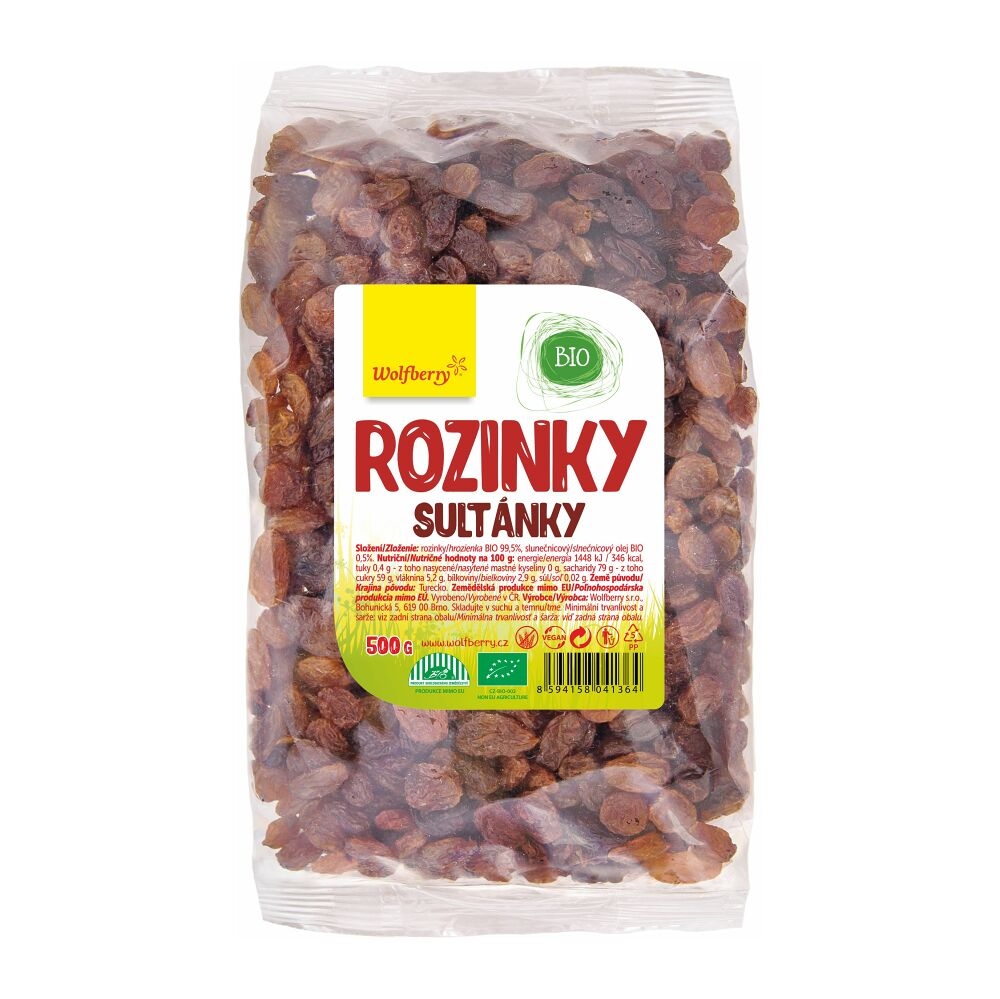 WOLFBERRY Rozinky BIO 500 g