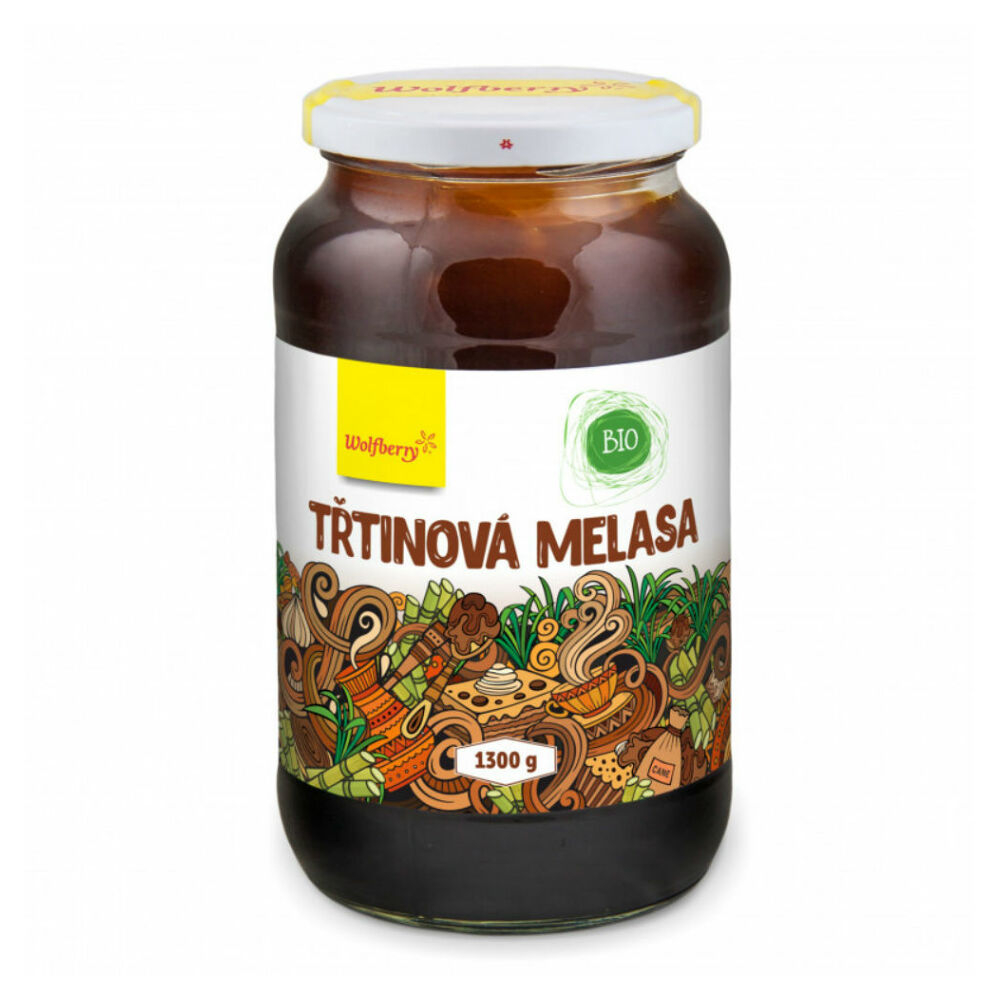 WOLFBERRY Třtinová melasa 1300 g BIO