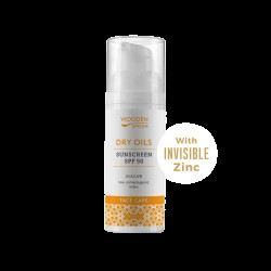 WOODENSPOON Opalovací krém na obličej-nízký komedogenní index  Dry Oils SPF 50, 50 ml