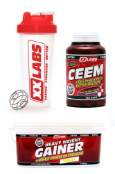 Xxlabs CEEM cps.120 + Heavy Weight Gainer vanilka 1000 g + šejkr