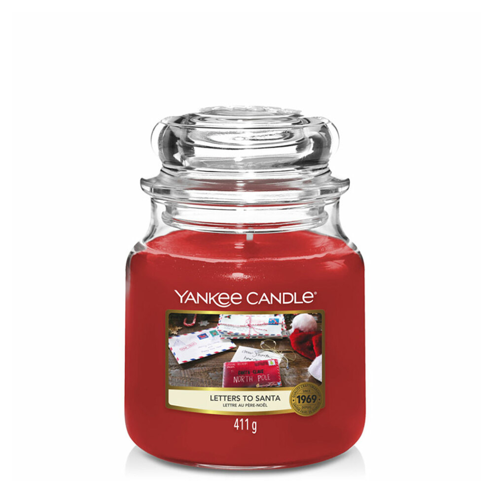 YANKEE CANDLE Classic Vonná svíčka střední Letters to Santa 411 g