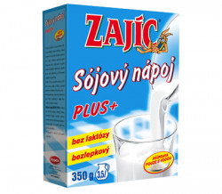 ZAJÍC Sójový nápoj -  PLUS  vitam.+vápník+lecit 350 g