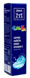 ZDROVIT Ca+Mg+Zn+vit.C 20 šumivých tablet