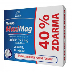 ZDROVIT MaxiMag Hořčík 375 mg+B6 40% Zdarma 70 tobolek