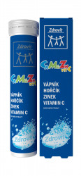 Zdrovit Vápník + hořčík + zinek + vitamin C 20 šumivých tablet