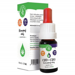 ZELENÁ ZEMĚ CBD 5% + CBG 2% konopný olej 10 ml