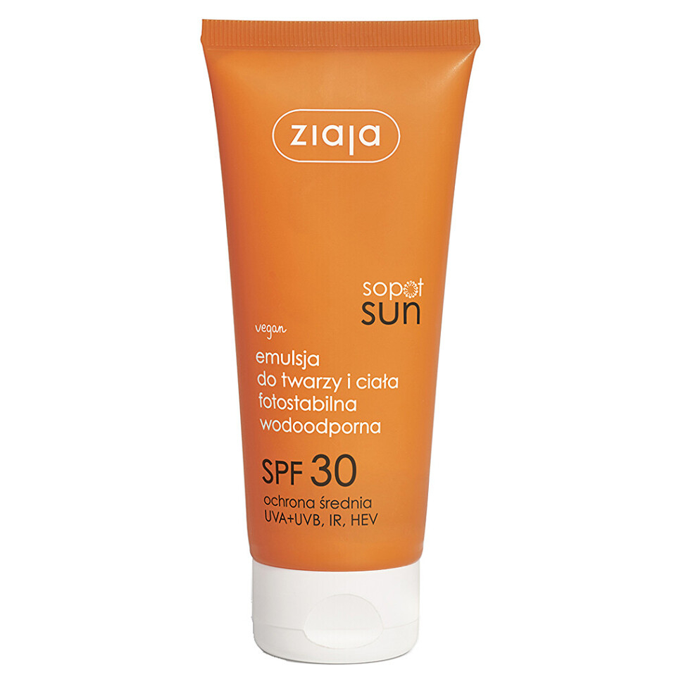 ZIAJA Sun Emulze na opalování na obličej a tělo SPF 30 100 ml