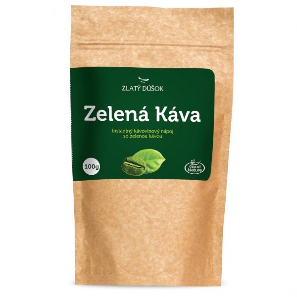 ZLATÝ DOUŠEK Zelená káva instantní kávovinový nápoj 100 g